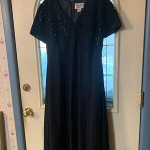 Woman's Size 14 Black Formal Evening Dress by Jeffery & Dana